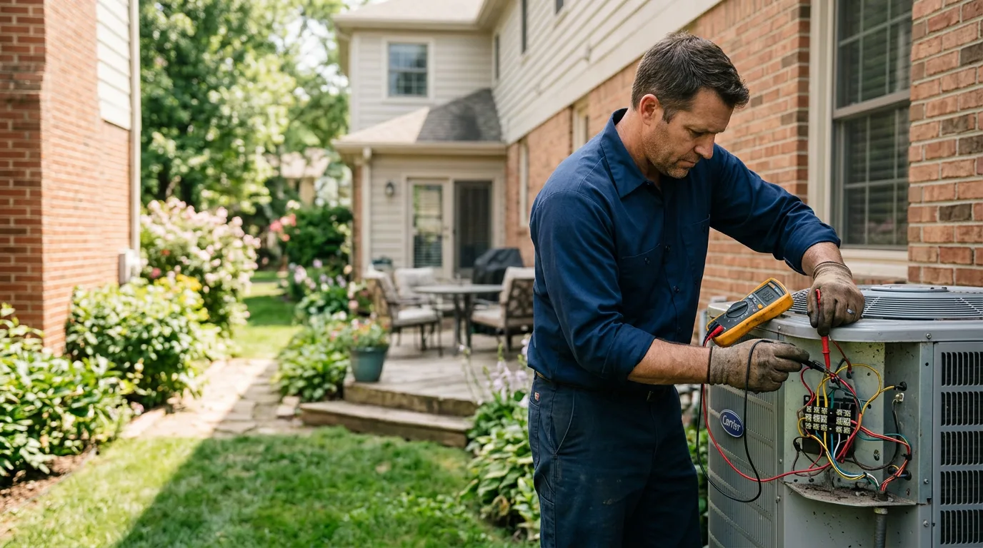 HVAC technician working near Huttig, AR